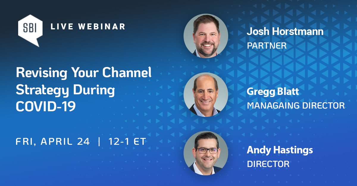 Growtheorem's tweet image. Revising Your Channel Strategy During COVID-19
Join our webinar this Friday at 12 pm ET. We will address your most pressing concerns on channel mix and coverage: bit.ly/3eG2YoZ
#webinar #channelmix #salescoverage #salesstrategy #sbi