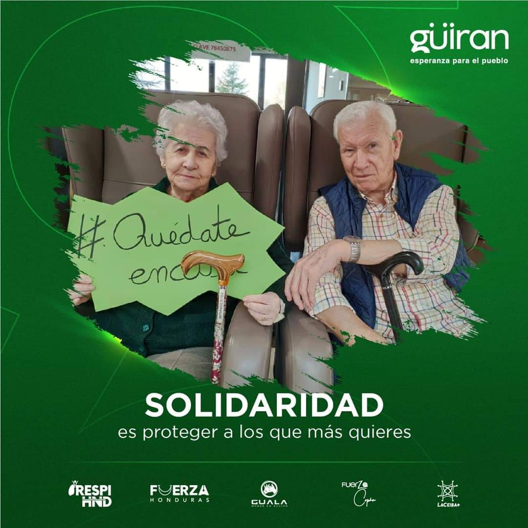 Nuestros adultos mayores requieren de nuestra disciplina y solidaridad en estos momentos! Por #Honduras y por nuestros seres queridos #QuedateEnCasa #Guiran