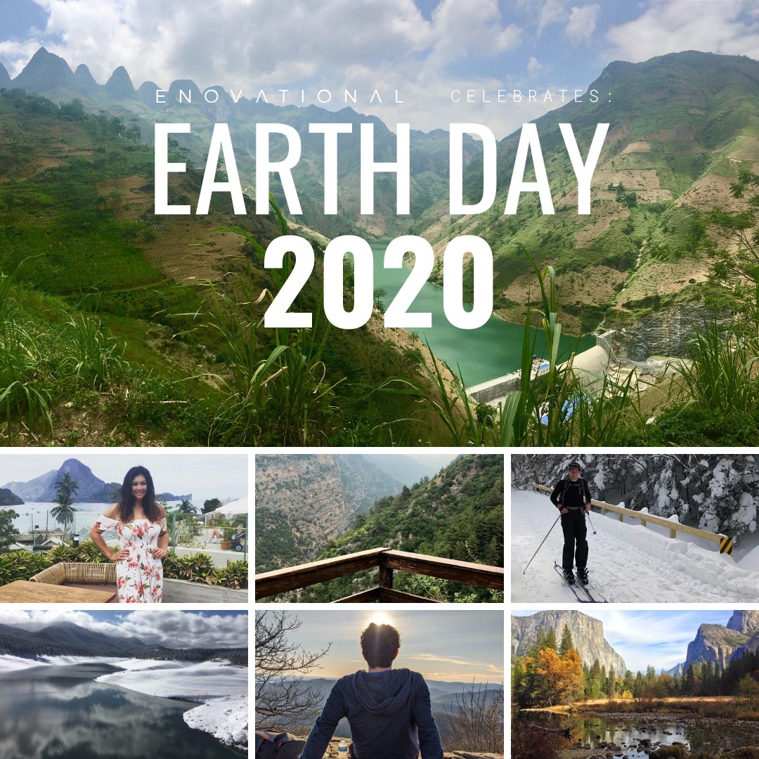 Since we're stuck inside for now ( #flattenthecurve ), we asked our team members to send in some photos of their favorite bits of the planet. From everyone at Enovational, we want to wish you a #HappyEarthDay.