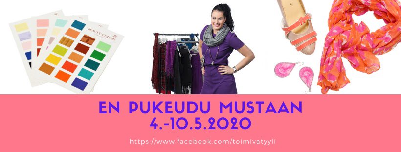 Ihanan värikäs haaste toukokuun alkuun! Ootko mukana? #enpukeudumustaan #toimivatyyli