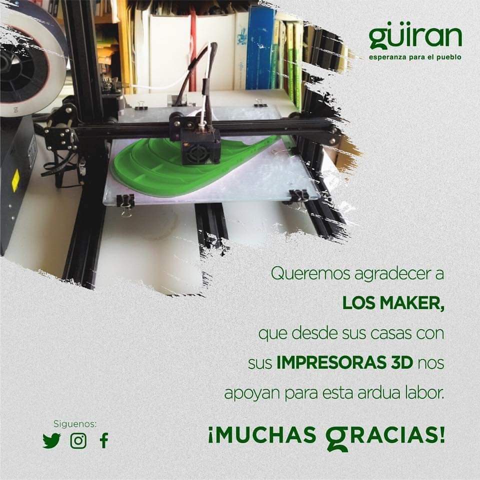 Hoy extendemos un agradecimiento a un grupo de héroes que bajo el anonimato, durante 24/7 han sido protagonistas invaluables en toda esta lucha contra el COVID -19, en nombre de un pueblo, un país, gracias a todos nuestros makers voluntarios ¡Todos somos Güiran! #Honduras #Güiran