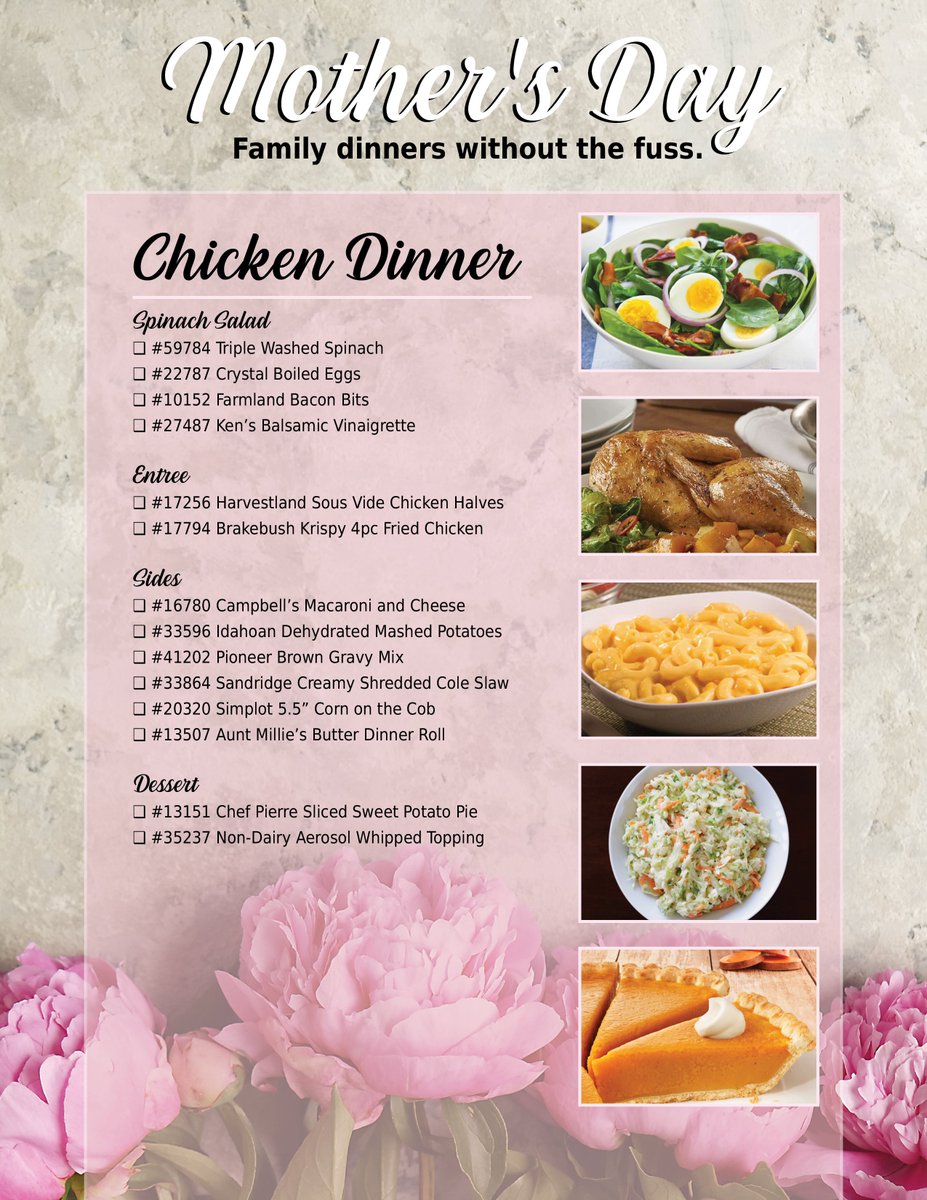 Stanz's tweet photo. Mother's Day is coming up soon! Visit https://t.co/rtyGi9SVnP for a TON of unique ideas you can offer your customers this year.
- Family meal ideas
- LOTS of dessert options
- To-go packaging ideas
Ask your Stanz sales consultant for more information! https://t.co/0b3PDaTqvf