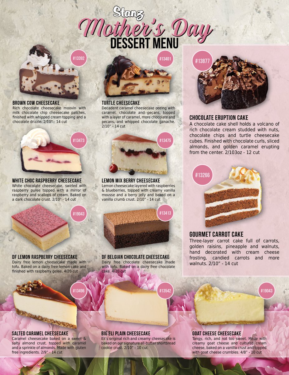Stanz's tweet photo. Mother's Day is coming up soon! Visit https://t.co/rtyGi9SVnP for a TON of unique ideas you can offer your customers this year.
- Family meal ideas
- LOTS of dessert options
- To-go packaging ideas
Ask your Stanz sales consultant for more information! https://t.co/0b3PDaTqvf
