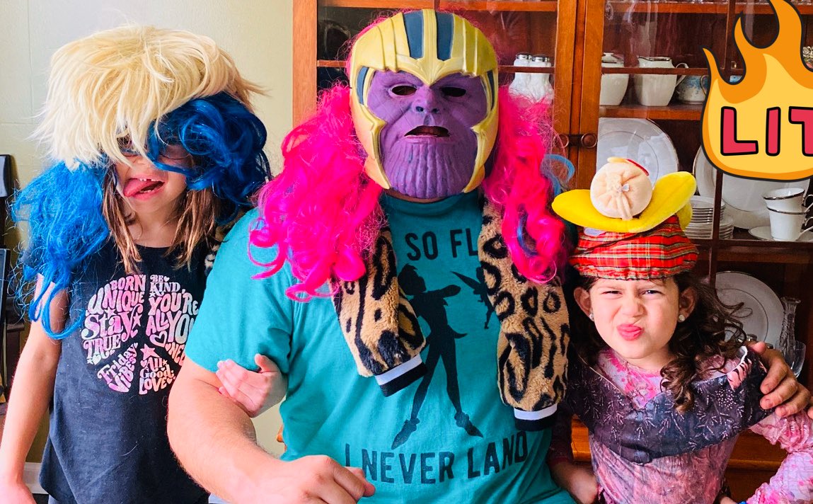 Crazy Hair Day? Pretty typical Wednesday at casa de Los Jaquez. 😂 #MortonPride #OrgulloMorton