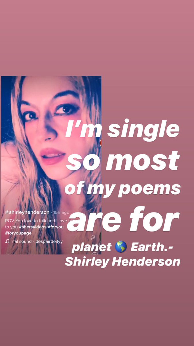 H5_Shirley's tweet image. I’m single 
so most 
of my poems 
are for 
planet 🌎 Earth.-Shirley Henderson #sherspoems #shersvideos #shirleyhenderson