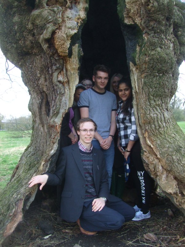 Celebrating #EarthDay2020 by remembering how long I have loved hugging trees - as a student myself, famous trees I have hugged <a href="/ParliamentOak/">Parliament Oak</a> <a href="/The_MajorOak/">The_MajorOak</a> &amp; now encouraging my students to hug &amp; ♥️trees! Follow <a href="/AncientTreesATF/">Ancient Tree Forum</a> to learn about trees &amp; how hugging can measure them!