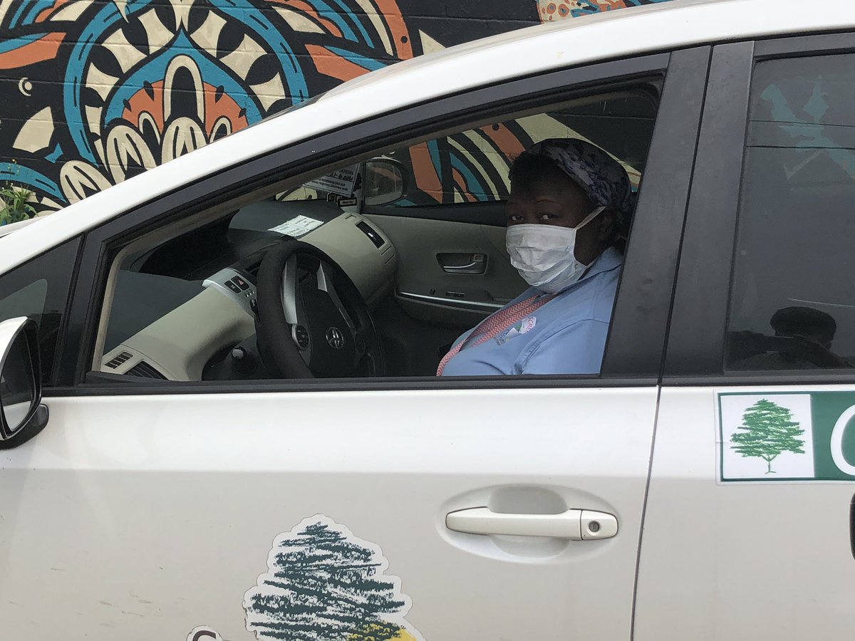 GroveTransit's tweet photo. In between dialysis runs today, Alison drove from @CityofLaurelMS to @Hattiesburg_MS to load up on disinfectant, hand sanitizer, masks and wipes from @msema &amp; @ForrestEOC to keep our drivers and passengers safe in Waynesboro and Laurel. @TranspoAlliance #ToThoseWhoKeepUsMoving https://t.co/o21tOQsc5x
