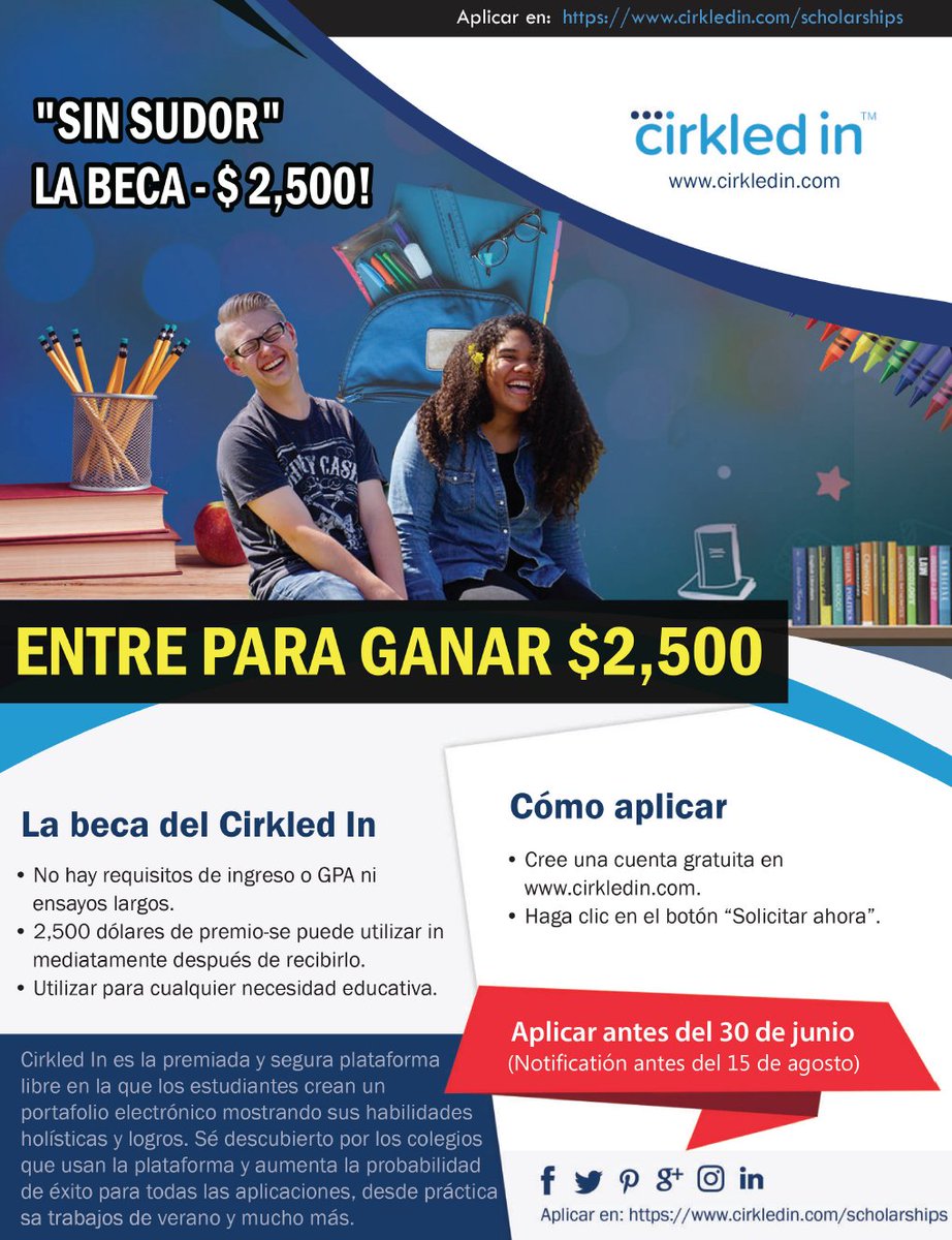 echsgocenter's tweet photo. Atención Hornets Senior: Aquí hay una oportunidad de beca de https://t.co/rNQBKSBGxM #ECHSCollege https://t.co/uBW6oS7uyO