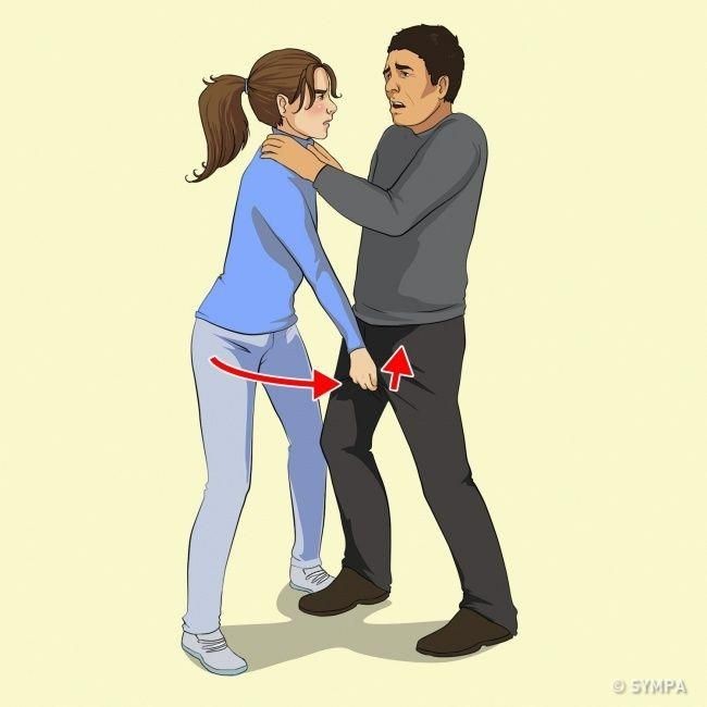 hello sweeties,voici quelques postures pour pouvoir se défendre en cas d'agression. Sur les images, c'est un homme qui agresse une femme mais cela marche également pour l'inverse !