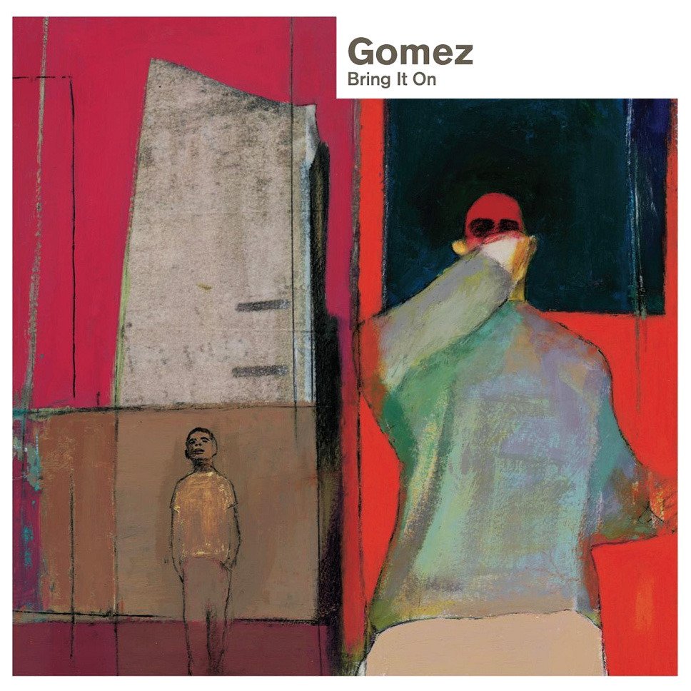 Reggie Pedro did Bring It On's cover.  @DavidBowieReal was a fan, as Paul Blackburn recalled: "We did  @BBCLater with Bowie. Our artwork was a backdrop & Jools asked ‘Anything you’ve loved lately?’ He pointed at the artwork and said: ‘Yeah, that!’”  #timstwitterlisteningparty