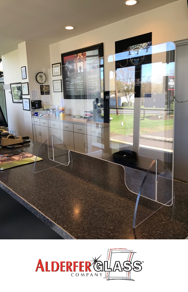 Alderfer Glass Co. on Twitter "One of our new counter acrylic guard