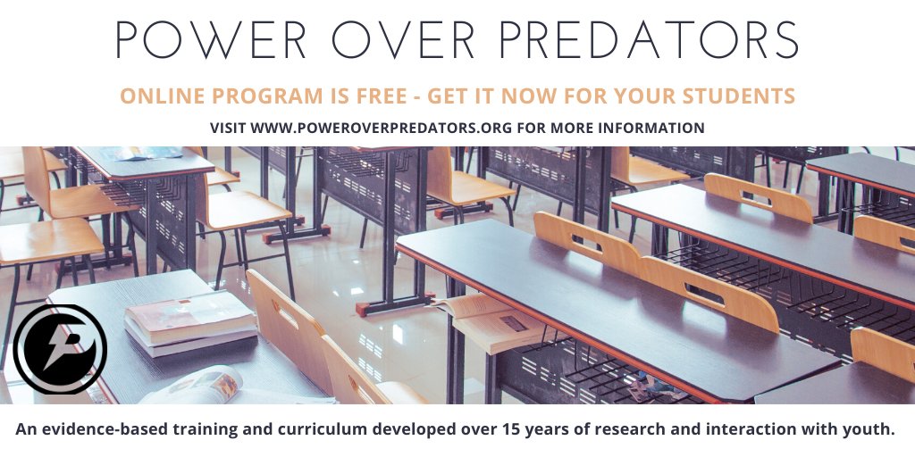 POP_PROGRAM's tweet photo. Youth are at a greater risk of harm in virtual environments during this global pandemic, Power Over Predators gives parents &amp; educators tangible steps to overcome these dangers https://t.co/FZ0HFPX74H #remotelearning #education #Homeschooling #COVID19 #endexploitation #schools https://t.co/Re7jXI0I15