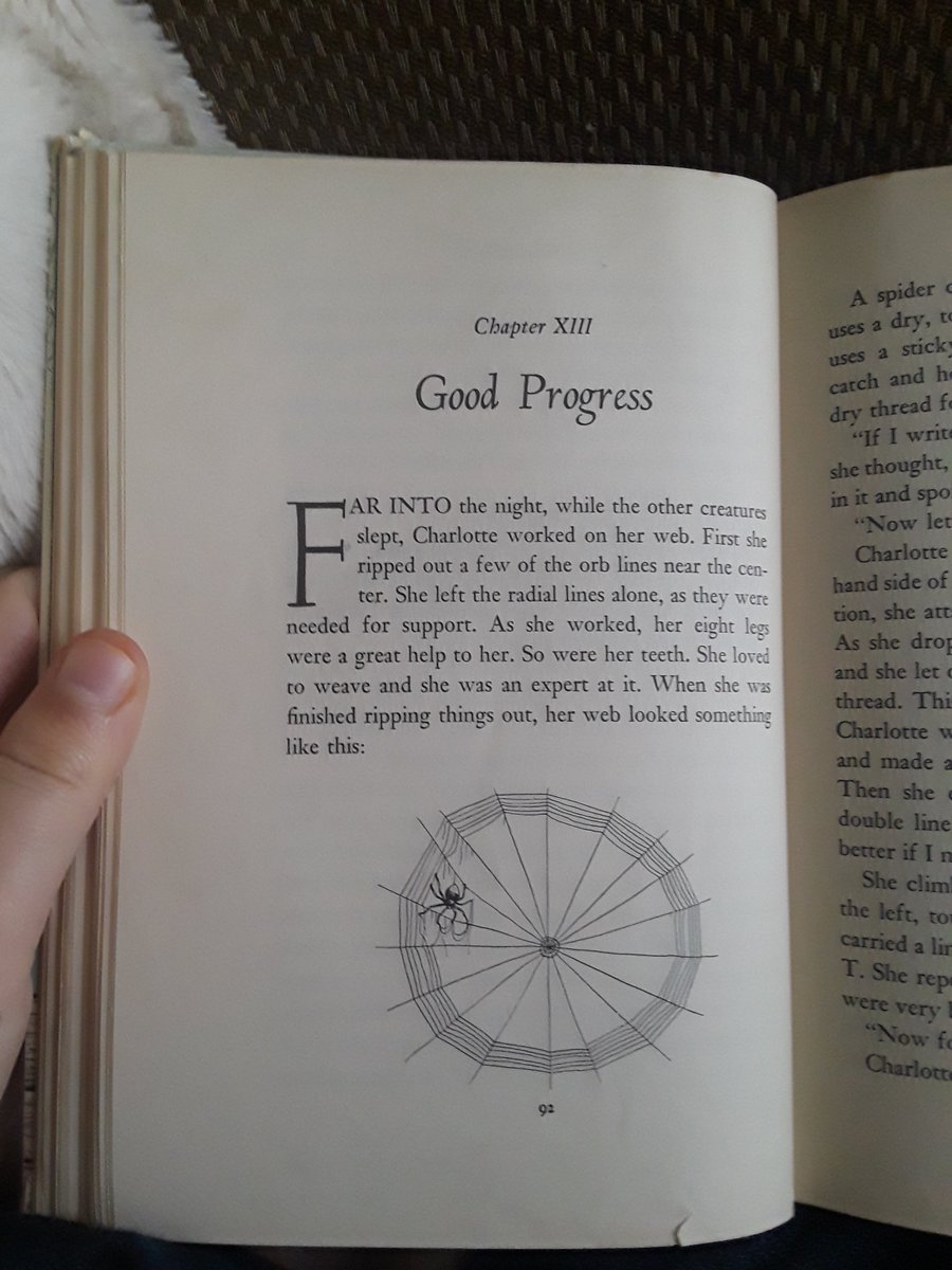 TikvaCohen's tweet photo. I love when books note and use their images as part of their story. Like this one from Charlotte's Web. #CL727 https://t.co/aXoUppvzLu