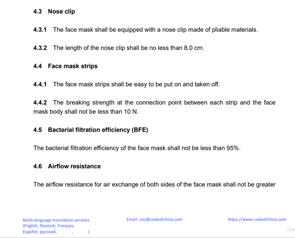 Depending on the English translation, YY/T 0969-2013 requires the nose piece to be "pliable" or "plastic".Unfortunately, Vanch took that to mean a non-pliable plastic strip in some batches, and a thin twist tie in others.  https://twitter.com/Albertaardvark/status/1251743558270242816