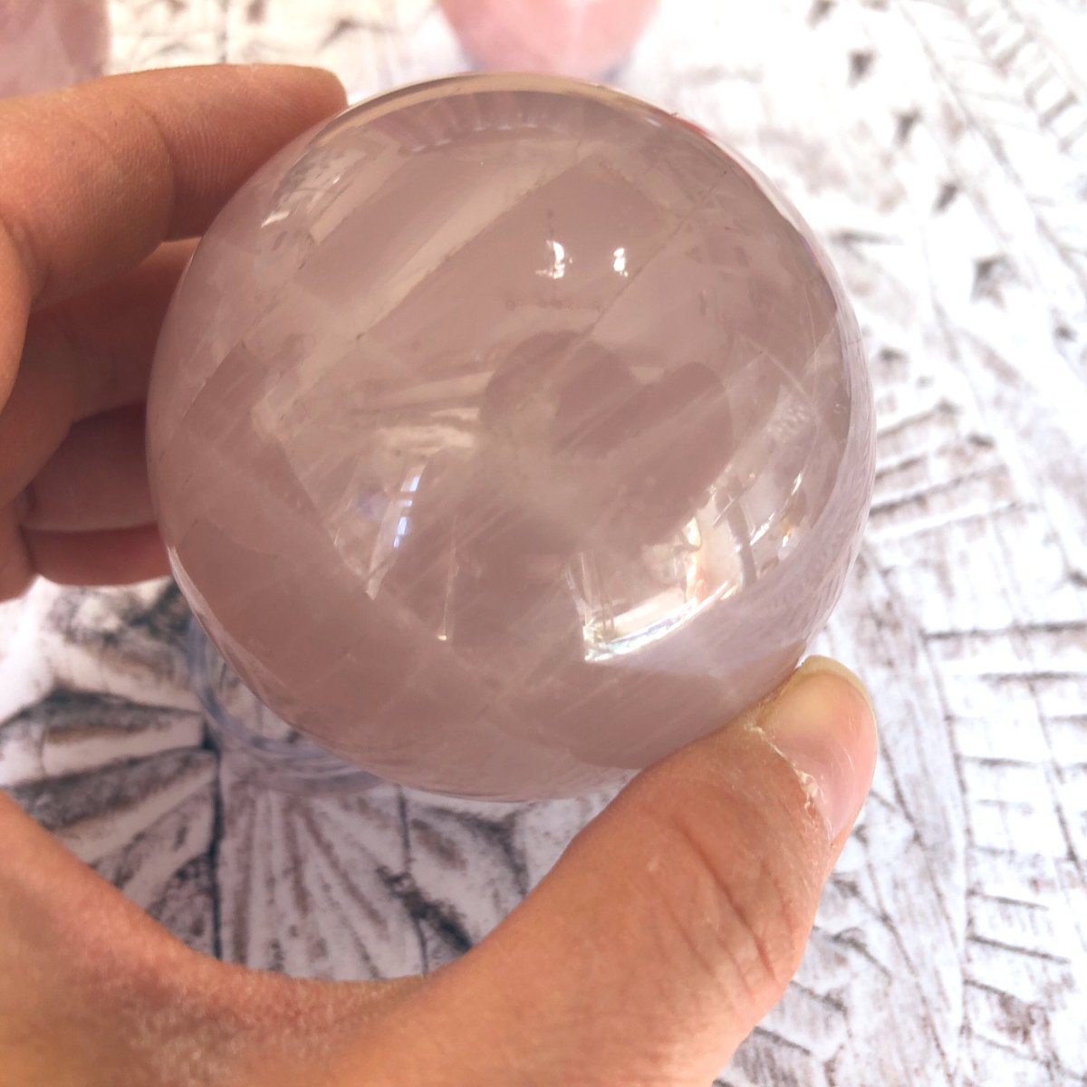 BekahSheppard's tweet photo. Rose Quartz Sphere #2 https://t.co/gwqKLXLu0h