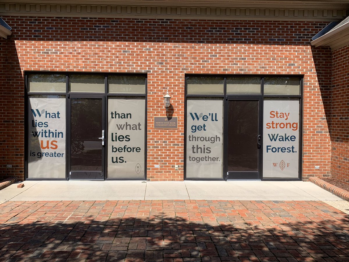 WakeForest_NC's tweet image. Another day of beautiful window art! We even got a special entry from our friends at the @WF_Chamber. We really appreciate everyone playing along and are looking forward to seeing even more tomorrow.

#StayStrongWF #WindowWeek #TownofWakeForest