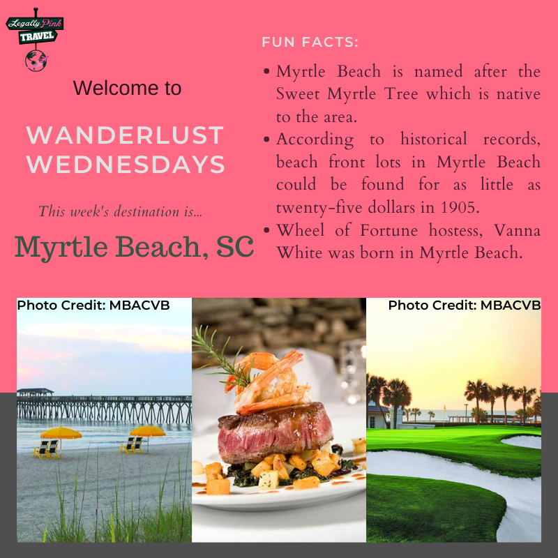 LegallyPinkTrav's tweet photo. Today's Wanderlust Wednesday will feature a popular US destination...Myrtle Beach!!! What beach location are you missing right now?  Let's dream together!

#legallypinktravel
#BeachLife #beachbabe #beachvibes #BeachLover #beachwaves #BeachHouse #beachdayeveryday #beachfront https://t.co/VJj8nqXqAC