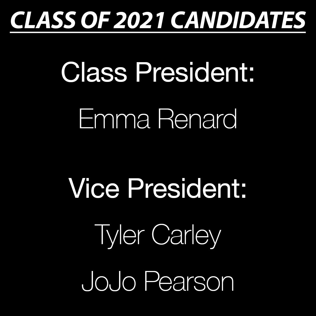 stucoRCHS's tweet photo. Vote for the 2020-2021 Student Body and Class officers! Ballots will be emailed to your school account on Wednesday, April 29th.
Submissions are due by Thursday, April 30th at 3:00pm. https://t.co/8LrvthZ4jU