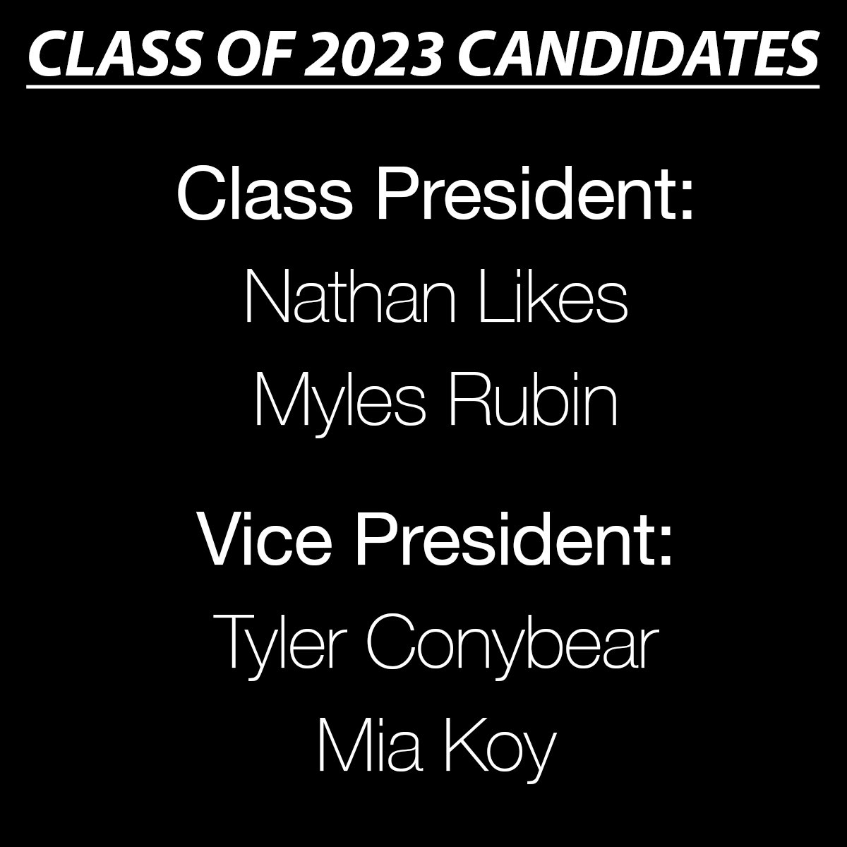 stucoRCHS's tweet photo. Vote for the 2020-2021 Student Body and Class officers! Ballots will be emailed to your school account on Wednesday, April 29th.
Submissions are due by Thursday, April 30th at 3:00pm. https://t.co/8LrvthZ4jU