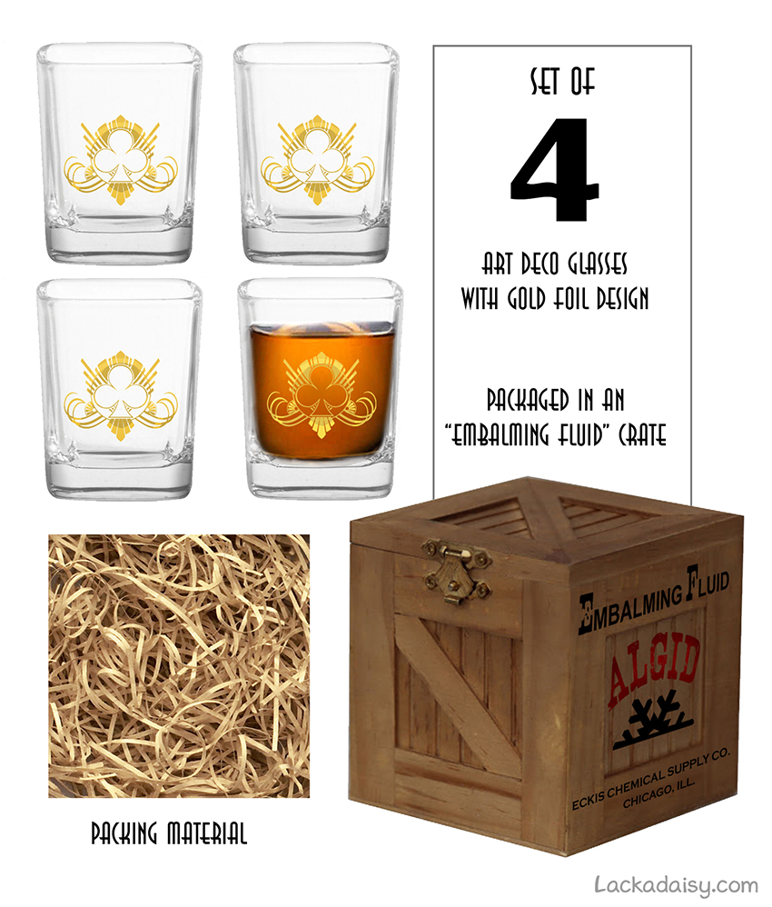 These aren& #39;t quite final, but the direction we& #39;re heading with the Lackadaisy shot glasses (as portended by the recent Kickstater). Price point would ~$25-30 for the set + crate. Given that, we& #39;re trying to gauge interest so we know how many to make! (Poll to follow)   #lackadaisy