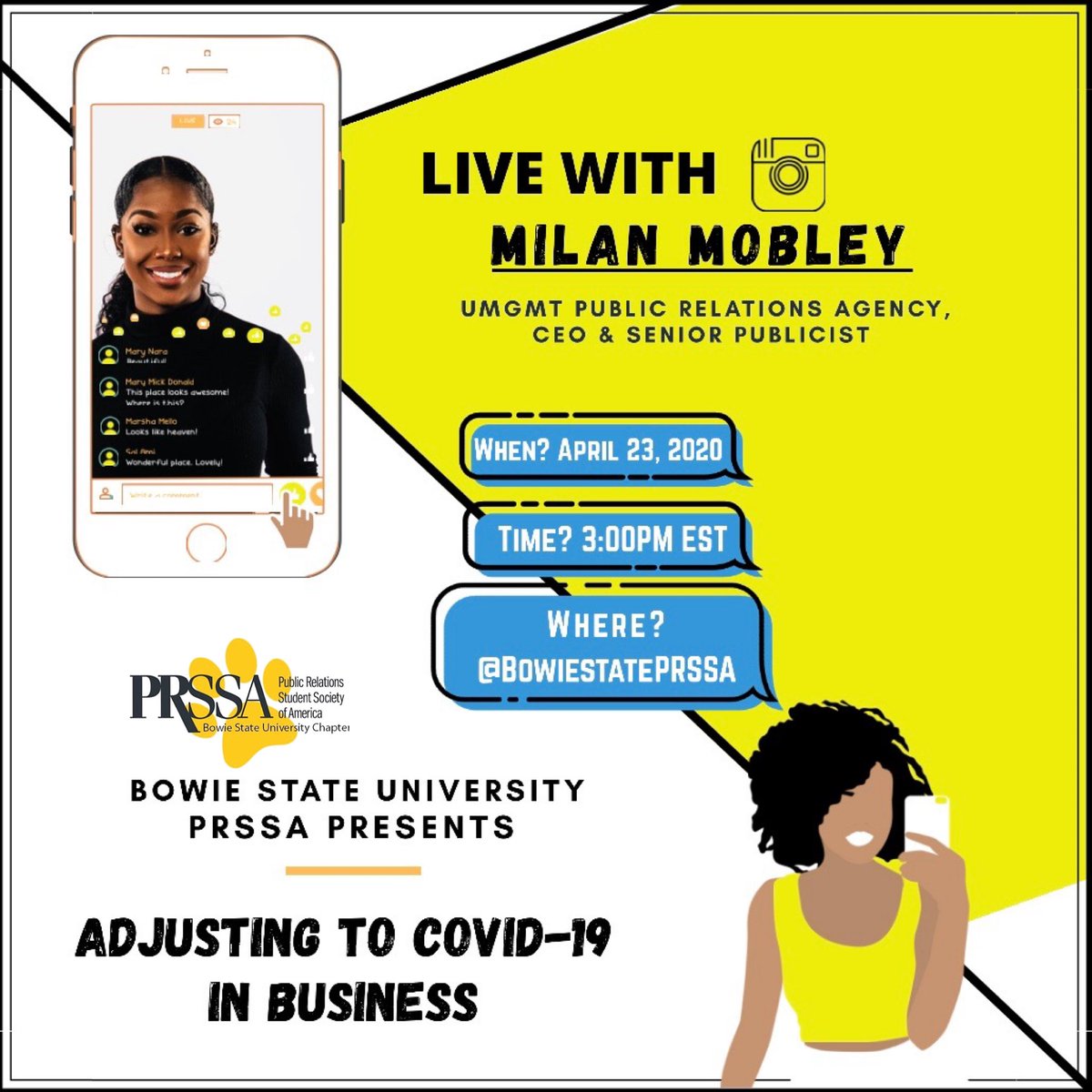 Bowie State PRSSA tweet media