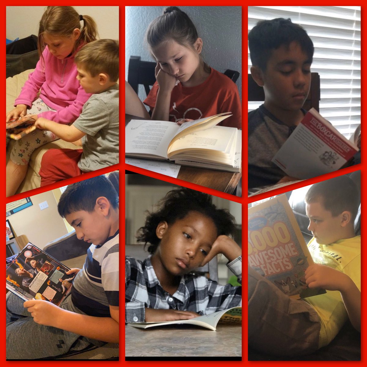 These Ss are cracking their books open while doing School@Home! I love it!😍#CISDRocks @CityViewElem