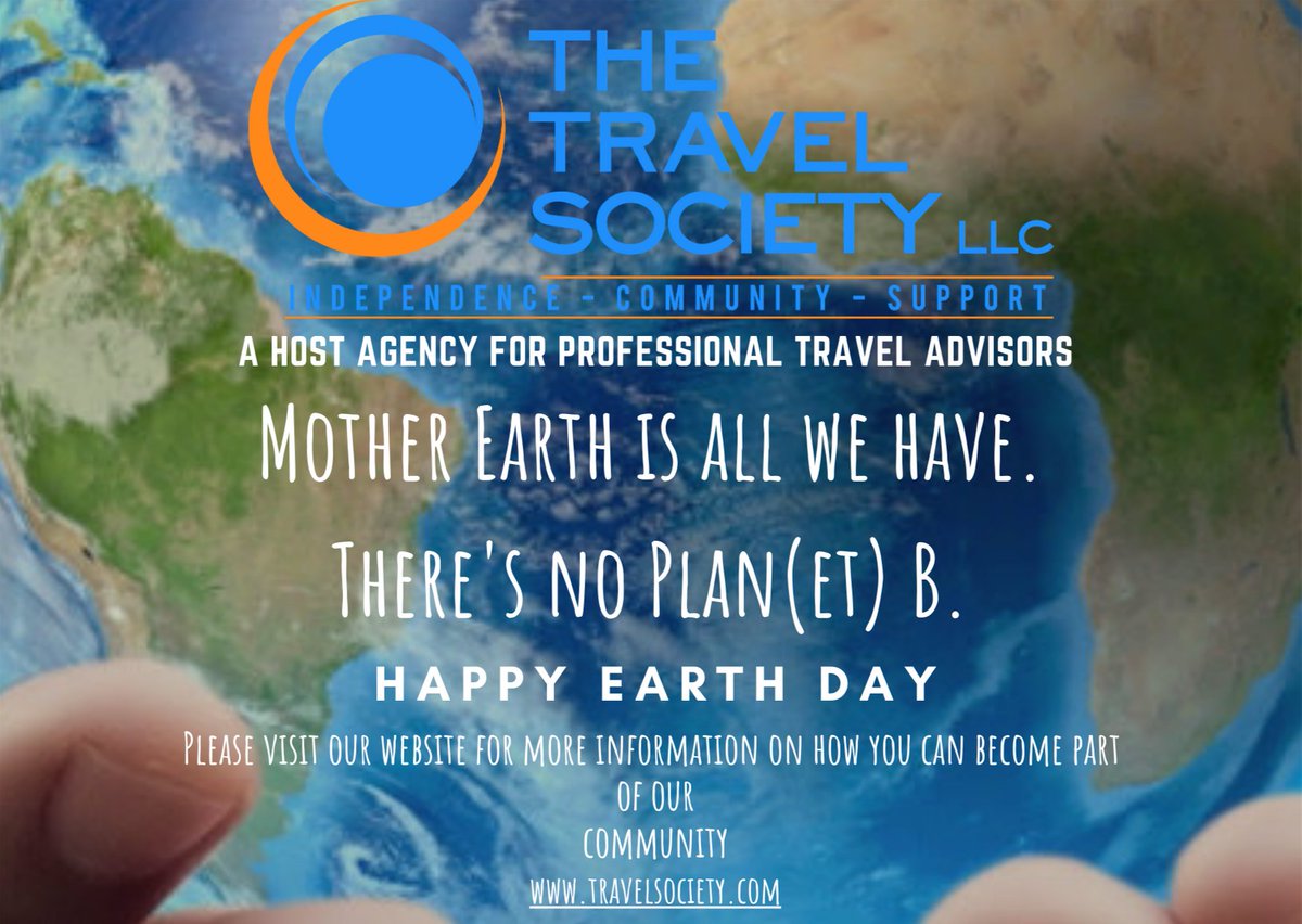 travelsociety1's tweet photo. Everyday Is Earth Day
#ttshost #ttshostagency #astastrong #virtuosotraveladvisors #travelsocietyhostagency https://t.co/2zhSJq2tp0