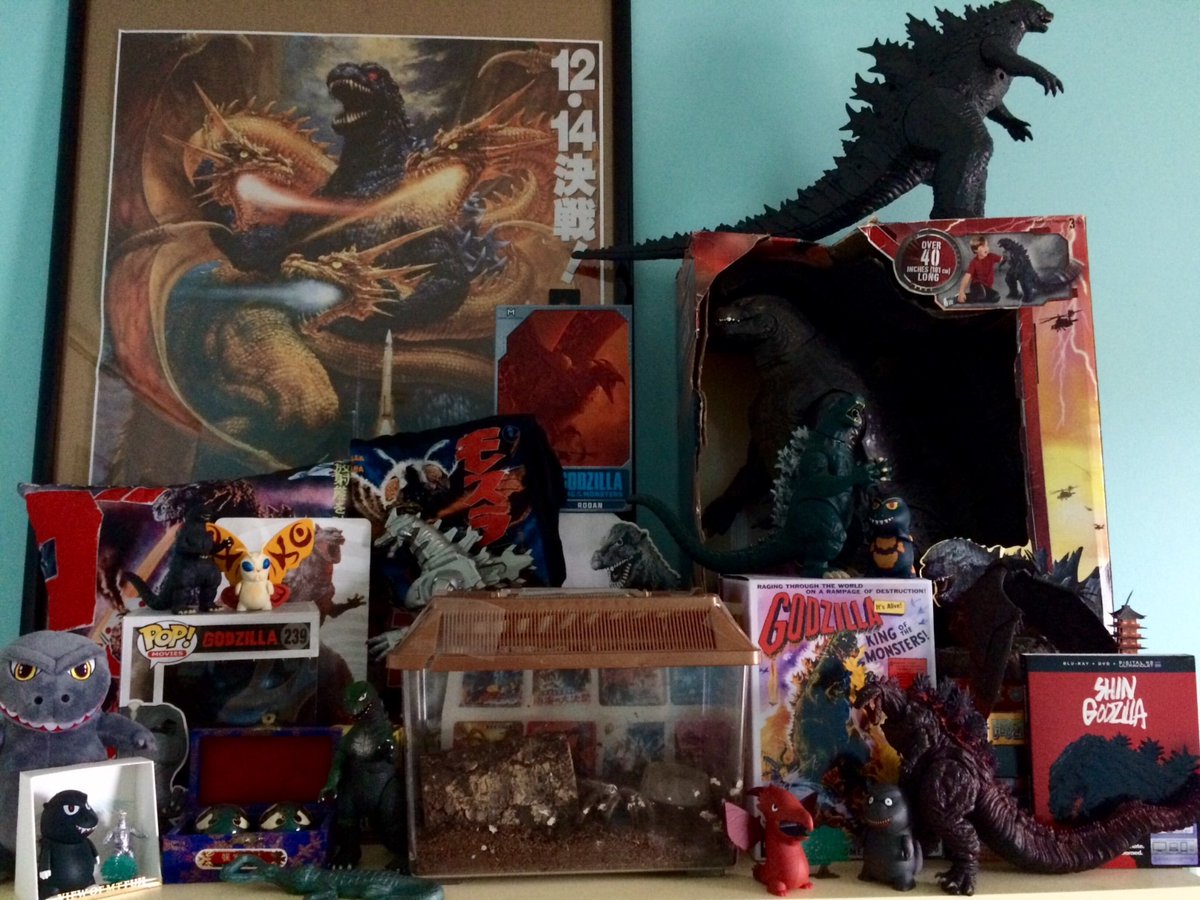 I love Godzilla. Evidence?-my fuckin shrine