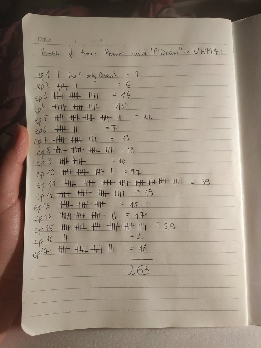 rainbow_osha's tweet photo. Quarantine day: ???
I counted how many times Pharm said P'Dean in #untilwemeetagaintheseries . Result? 263 times. I heard P'Dean 263 times.
#winteam #deanpharm #UWMAtheseries #umwa #pdean #ด้ายแดงซีรีส์ https://t.co/t1AbHZZG7H