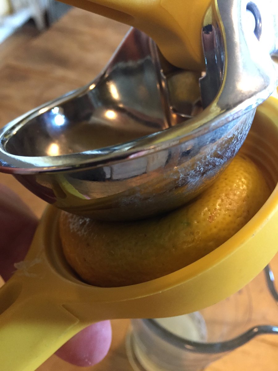 Start with half an ounce of lemon juice...