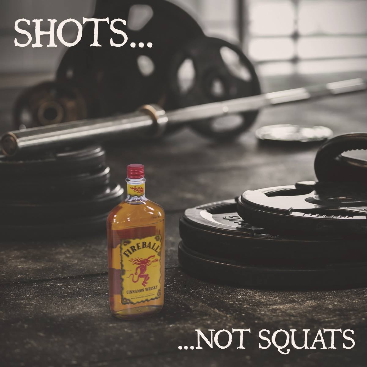 FireballWhisky's tweet photo. What our home gym looks like. https://t.co/iW2SnYdMqz
