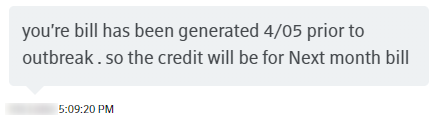 but...wait hang on, back it up. what was that last bit?did you just say that April 5th was PRIOR to the outbreak??even my governor managed to finally learn the word "asymptomatic" by April 2nd. Maybe they just mean the bill was generated too early to waive the fee...