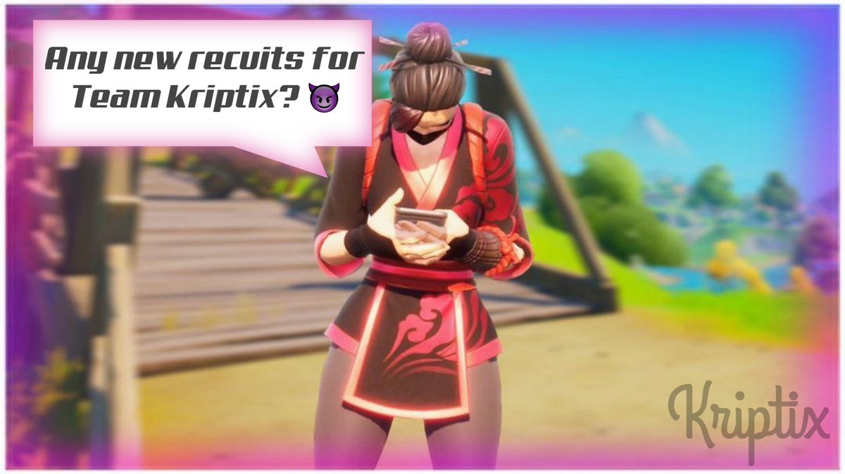 TeamKriptixx's tweet photo. We need members so if your interested in any sort of way, use #kriptixrc to be noticed!
#kriptixrc
#teamkriptix #edits
#fortniteclansrecruiting
#fortniteclanstryout
#fortniteclans #60fpsconsole
#clantryouts #smoothconsole
#lookingforaclan
#goatedonthesticks
#fortnitefreeagent https://t.co/8gKFNc33et