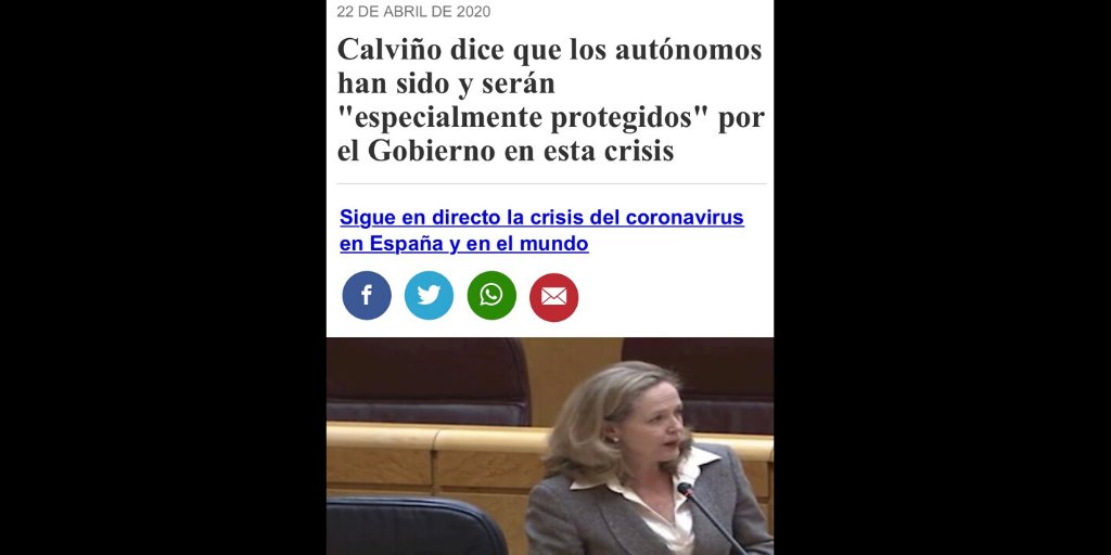 PimecAutonoms's tweet photo. 📢 Apreciada #ministra, @NadiaCalvino, lamentamos comunicarle que el colectivo de autónomos al que representamos nos informa de que no les están llegando las ayudas, ni en tiempo ni en forma suficiente, como para garantizar su viabilidad
 ⤵️
https://t.co/XPdfzbgZ5o
📸@europapress https://t.co/HFFErqHHYl