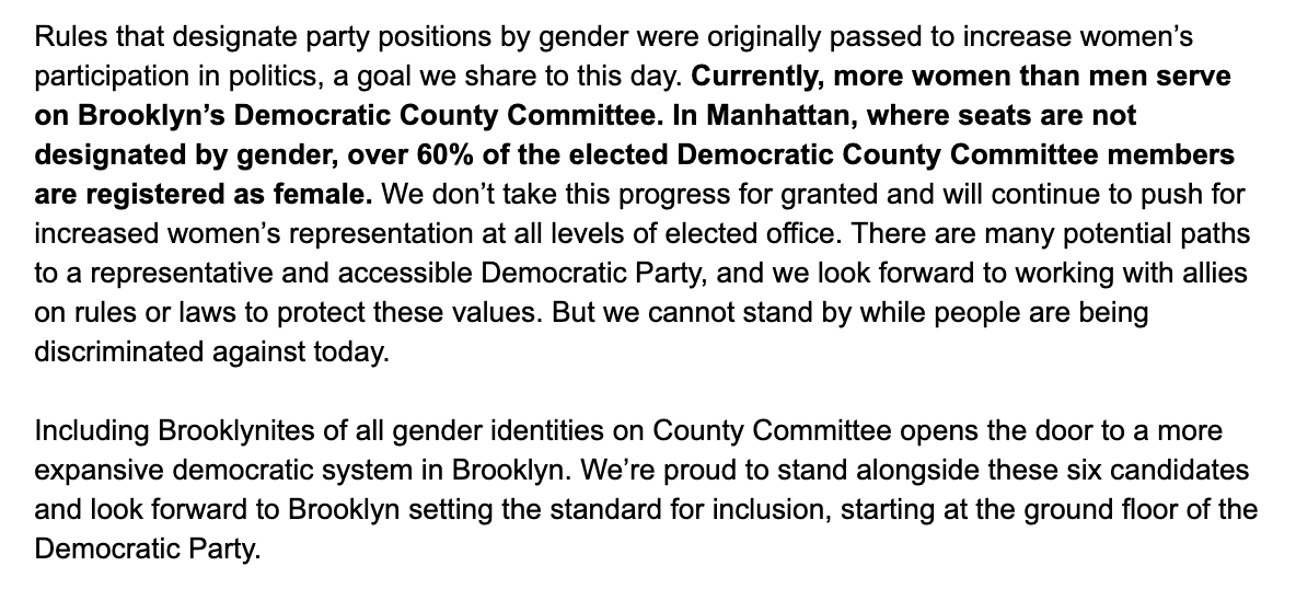 newkingsdems's tweet photo. Today, 6 TGNCNB County Committee Candidates were disqualified from the ballot for not designating male or female on their petitions.

We stand in support of these candidates along with a coalition of elected officials and candidates: https://t.co/k9MEsjesWN https://t.co/KfVbhRCCnb