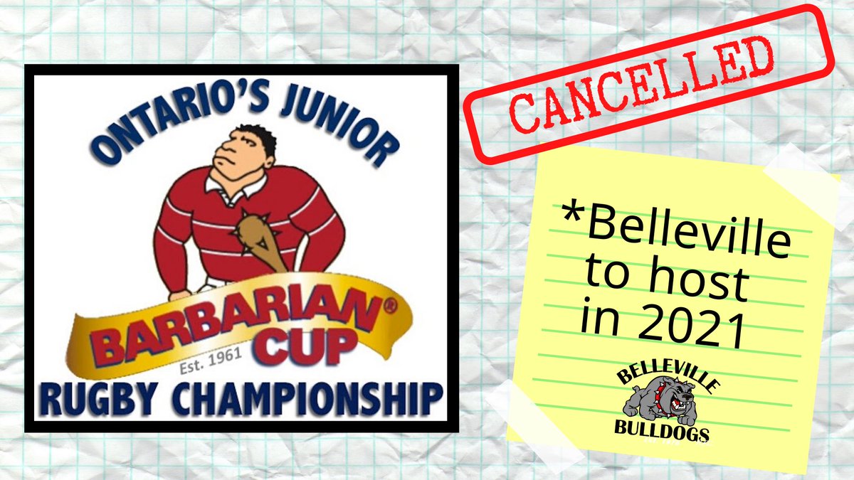 With the COVID-19 outbreak, we are sad to announce that the Barbarian Cup tournament will not happen this year. Belleville will host in 2021! <a href="/bulldogsrfc/">Belleville Bulldogs</a>