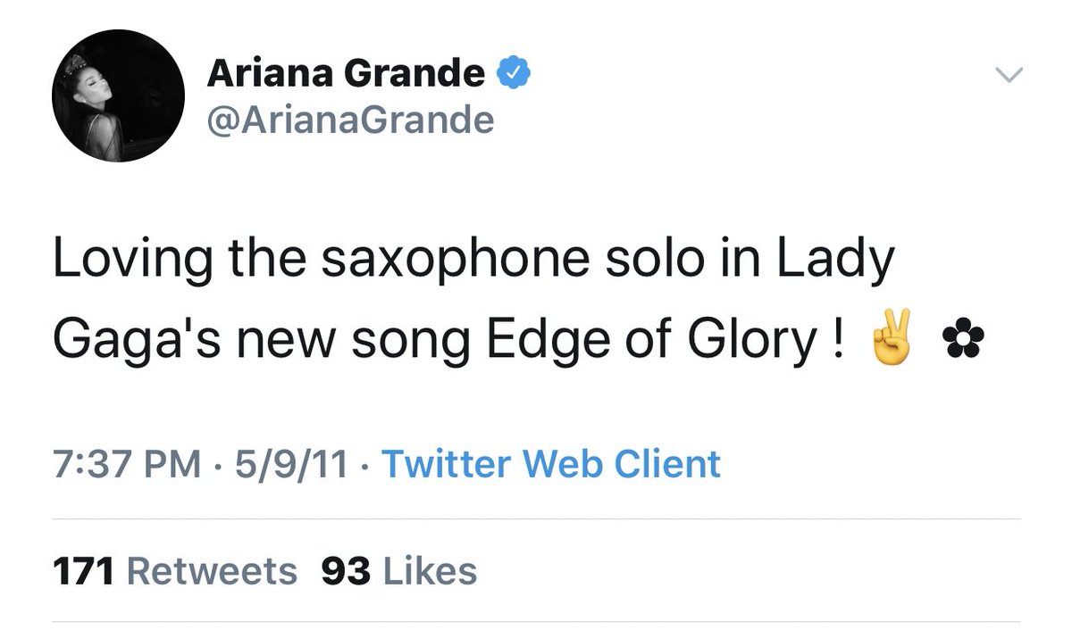 when “The Edge of Glory” was released as Born This Way’s third single, Ariana continued to show her overwhelming support and love for the song
