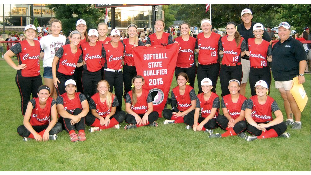larrypeterson's tweet image. We've been blessed with quality summer sports here. How about the softball run under @mmccabemike and @CoachBunky? Five regional finals, one state appearance &amp;amp; 6 Hawkeye 10 titles in 7 years, 2009-15. Here is the 2015 3rd place team.