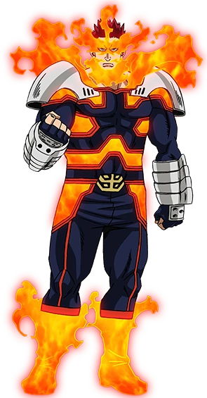 (ENJI) And in that movie, they literally try to cool Gojira down with *ice* rays. It’s the only way to counteract the inevitable meltdown.So here's pre-meltdown Gojira… next to Endeavor’s hero costume…