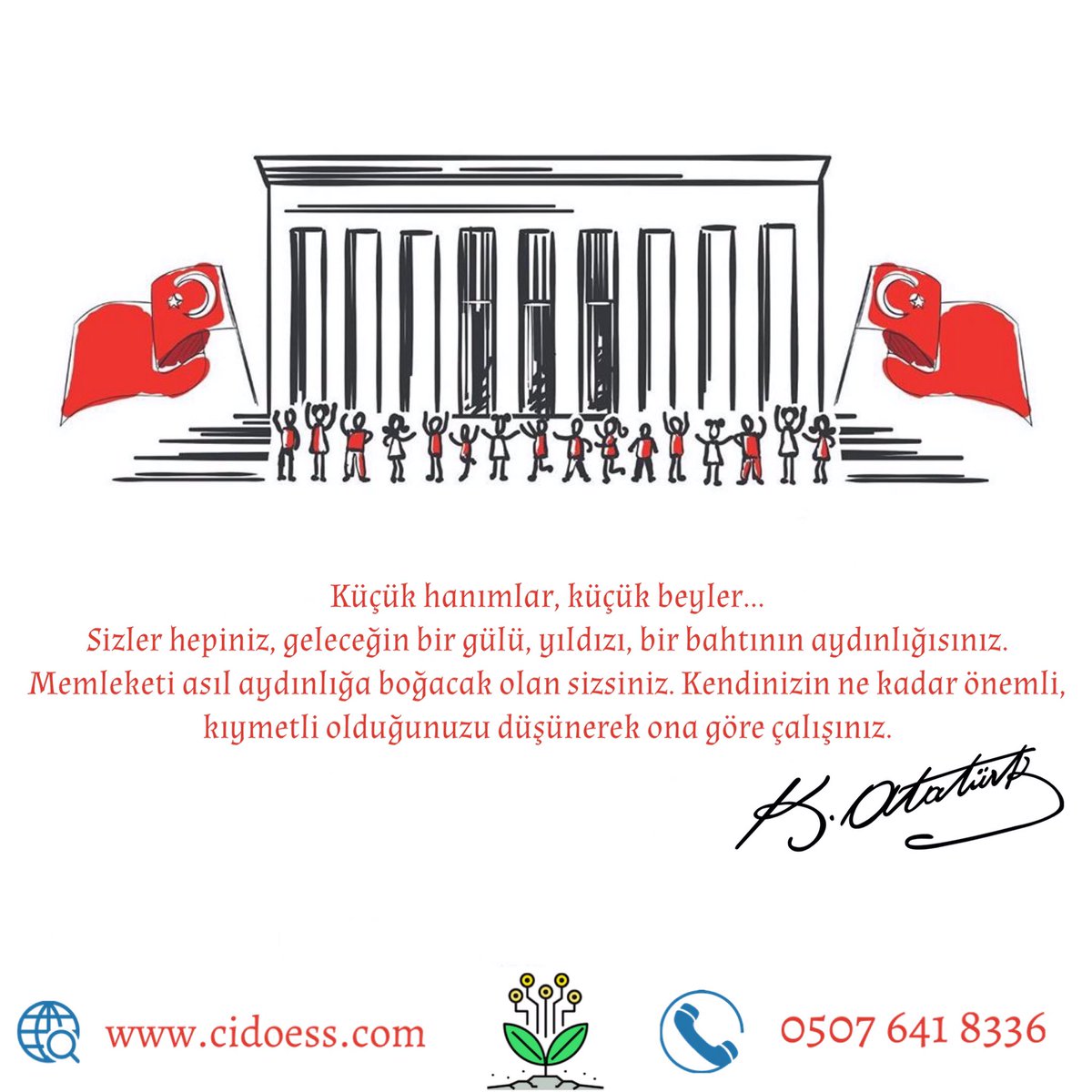 Hep birlikte nice güzel, sağlıklı ve bilim dolu bayramlara... 🧒🏻 👦🏻⠀
⠀
23 Nisan Ulusal Egemenlik ve Çocuk Bayramı Kutlu Olsun! 🇹🇷⠀
⠀
#23NisanKutluOlsun #Tarım #Çiftçi #Çidoes #Tohum #DoğruEkim #DoğruTarım