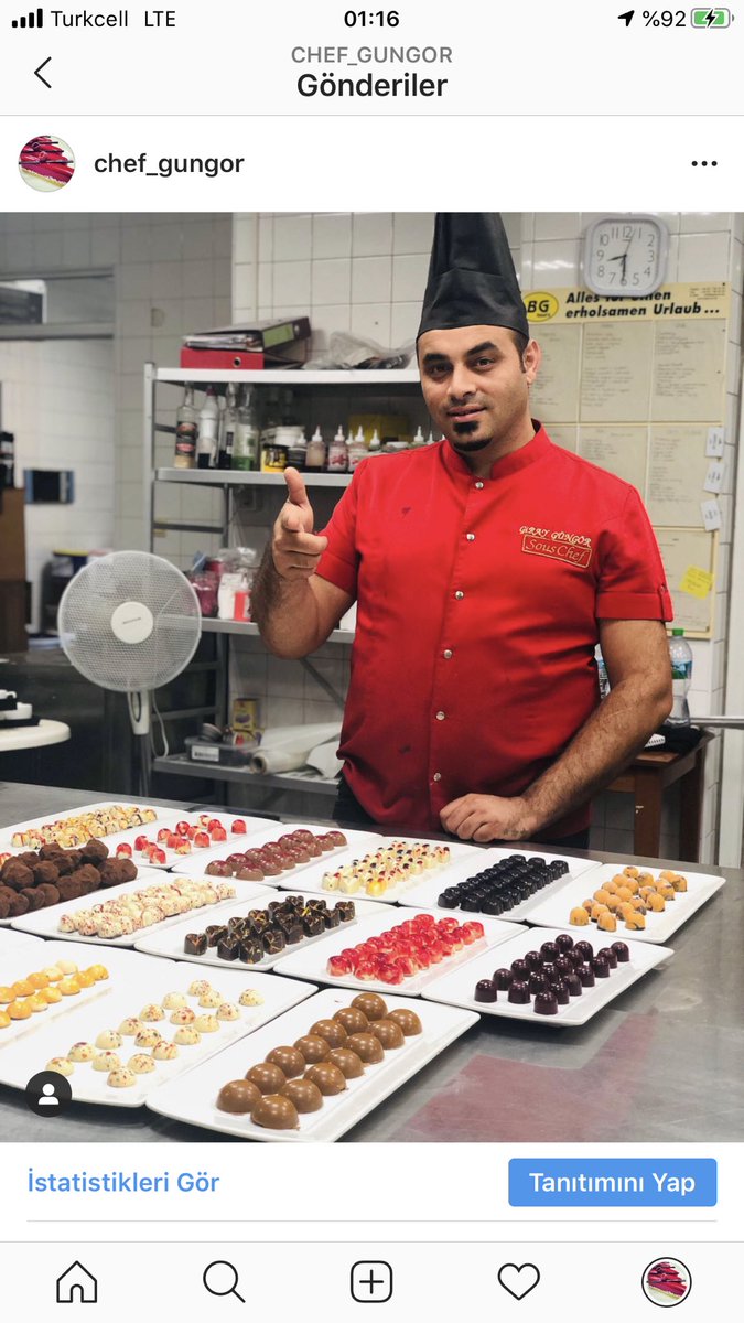 GirayGngr1's tweet photo. #chef #chocalette #survivior2020 #EvdeKal #food #Turkey #MasterChef #23Nisan #Chefs #chefsforturkey #ChefsForAmerica #cheflife #chefsforspain #chefsforfrance https://t.co/XrEOMIdgY8