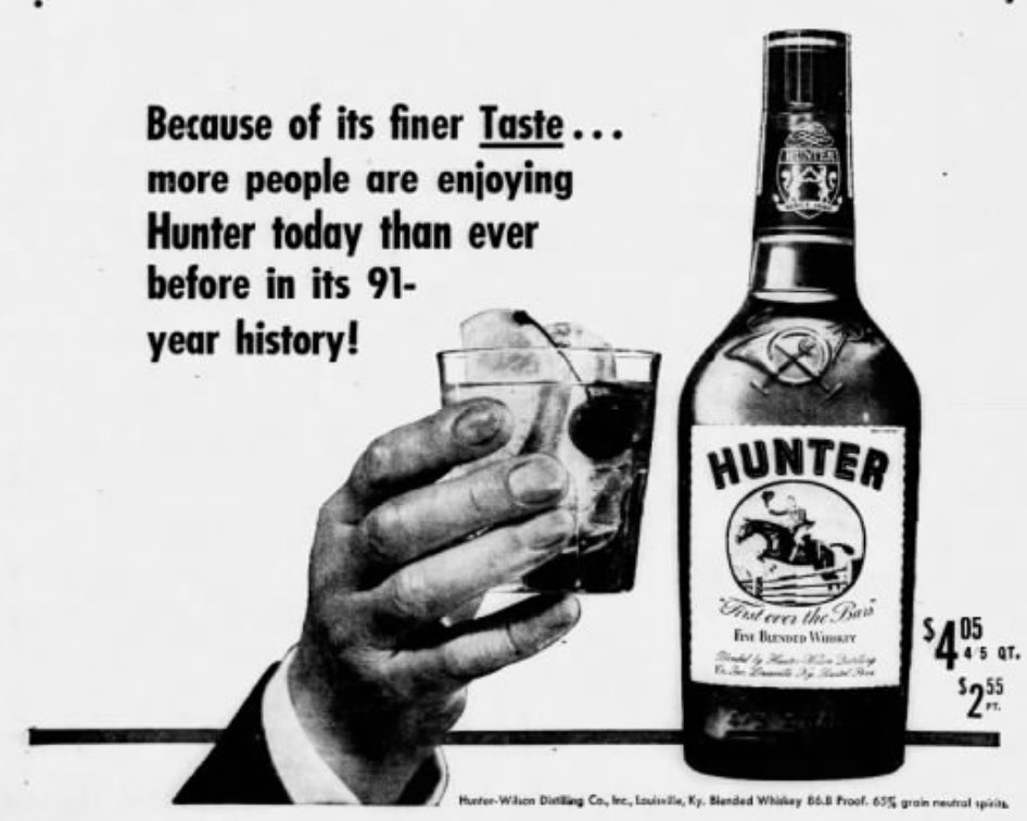 Today’s Toast has been brought to you by Hunter Rye. “First over the bars.”