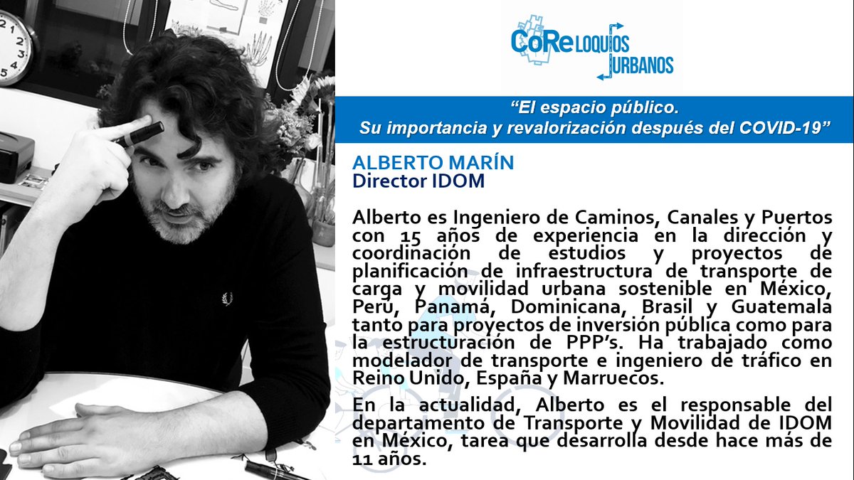 CoReCiudades's tweet photo. Acompáñanos a platicar sobre Espacio público con nuestros invitados Diane Davis (Planificación Urbana y Diseño de Harvard), Esben Kristensen (Director de Gehl), y Alberto Marín (Director IDOM), el miércoles 29 de abril a las 16:00 horas, en el link https://t.co/UxHb7Cttkq https://t.co/WnAD9noNdl