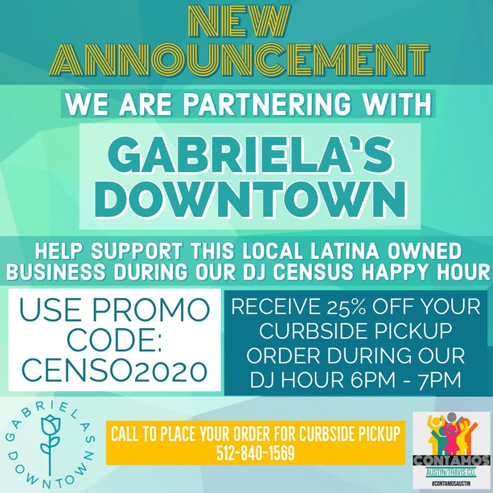 GAHCC's tweet photo. Kudos to @ContamosATX for extending a helping hand during their Censo DJ Happy Hour! #GAHCCFamilia #HAL2020 #ATXforATX #TexansHelpingTexans 

Join them here: https://t.co/kJz85I1pDx https://t.co/WGElNhSYh8