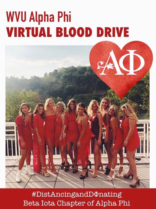 Donate at sleevesup.redcrossblood.org/campaign/wvu-a…

Use #DistAncingandDΦnating and share a photo of yourself donating blood! ❤️