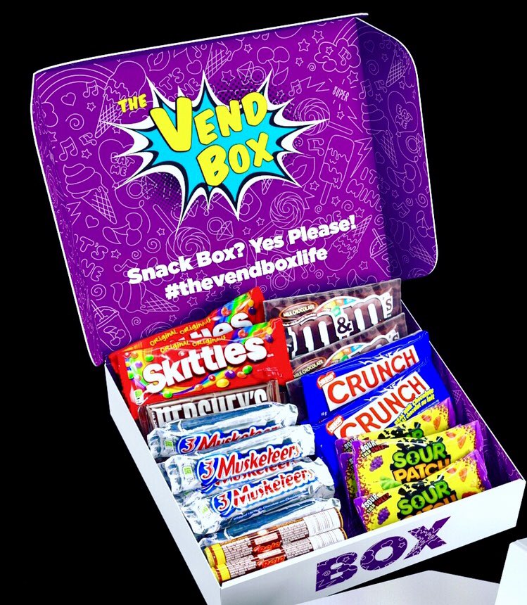 thevendbox's tweet photo. Can’t get to #TheVendbox?! We can get the Vend Box Snack Box to you
#snacks #snackbox #innovating #innovativeproduct #smartvending #Vendbox #thevendboxlife #futureofretail
#vendboxstore
#Americancandystore
#americancandyuk
#americancandybox
#americandream
#americandreammachine https://t.co/43hQDTls89