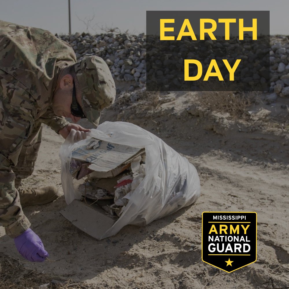 msarmyguard's tweet photo. Today is #EarthDay, a day that inspires awareness and appreciation for Earthβs natural environment.
How did you celebrate Earth Day today?
#GoGuard #NationalGuard #MSARNG https://t.co/ys2ixTxyUW