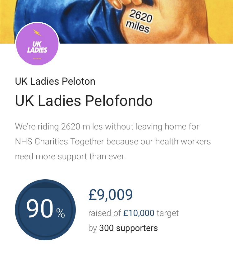 The good news is that we just hit £9k. The bad news is that I’m considering live tweeting my 100 mile strugglefest.