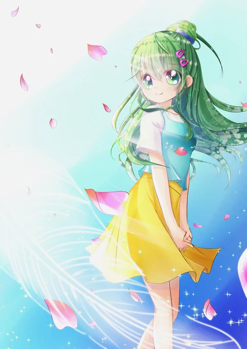 桜 #オリジナル #女の子 #イラスト #デジタル #少女 #ピンク #キラキラ #春 #桜 #ファッション 