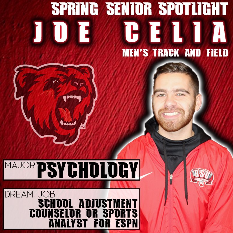 bsubears's tweet photo. 🏃‍♂️Track and field athlete Joe Celia is a psychology major. One day Joe wants to be a school adjustment counselor or an analyst for ESPN 🏃‍♂️
-
#BSUBears #BSUTF https://t.co/3GKJSfsH4C